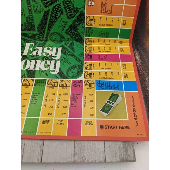Easy Money 1974 Board Game Replacement Parts Pieces Game Board Red 4620 - Picture 3 of 9